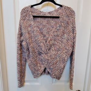 Twist back sweater